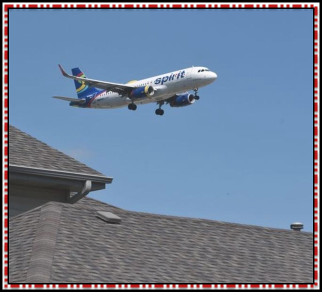 ORD flight at low level over residence