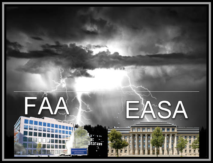 EASA has turbulence around it- about same as FAA
