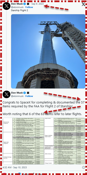 musk X space X message