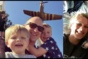 the pilot and family