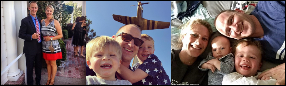 the pilot and family