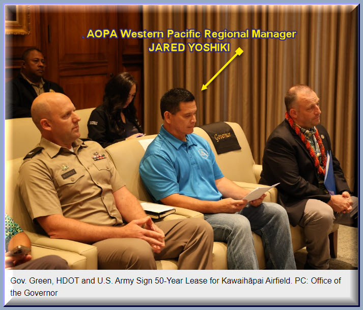 Governor, US Army and AOPA