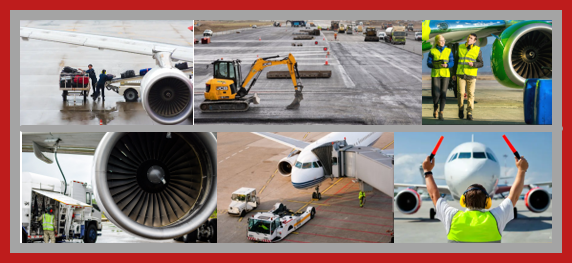 collage of airport risks