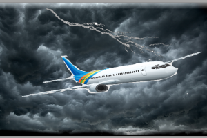 airliner and turbulence